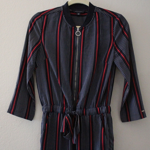 Tommy Hilfiger Navy Striped Jumpsuit - Picture 4 of 12